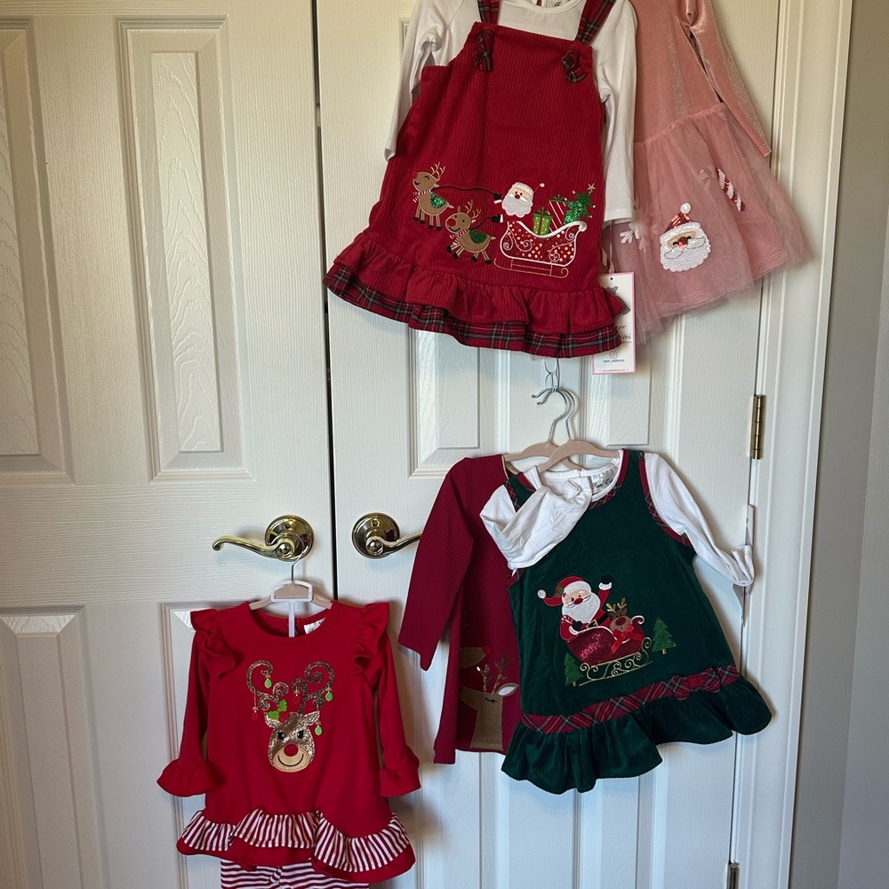 Rare Editions Red and Green Holiday Kids Set
